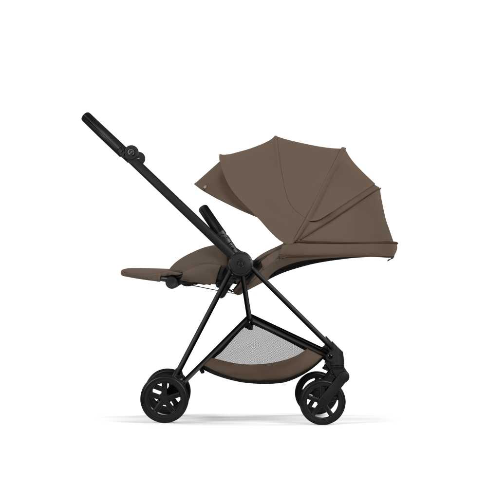 Universalus vežimėlis Cybex MIOS Comfort Matt Black 2in1, Coconut Brown-Vaikiški vežimėliai, Universalūs vežimėliai-e-vaikas