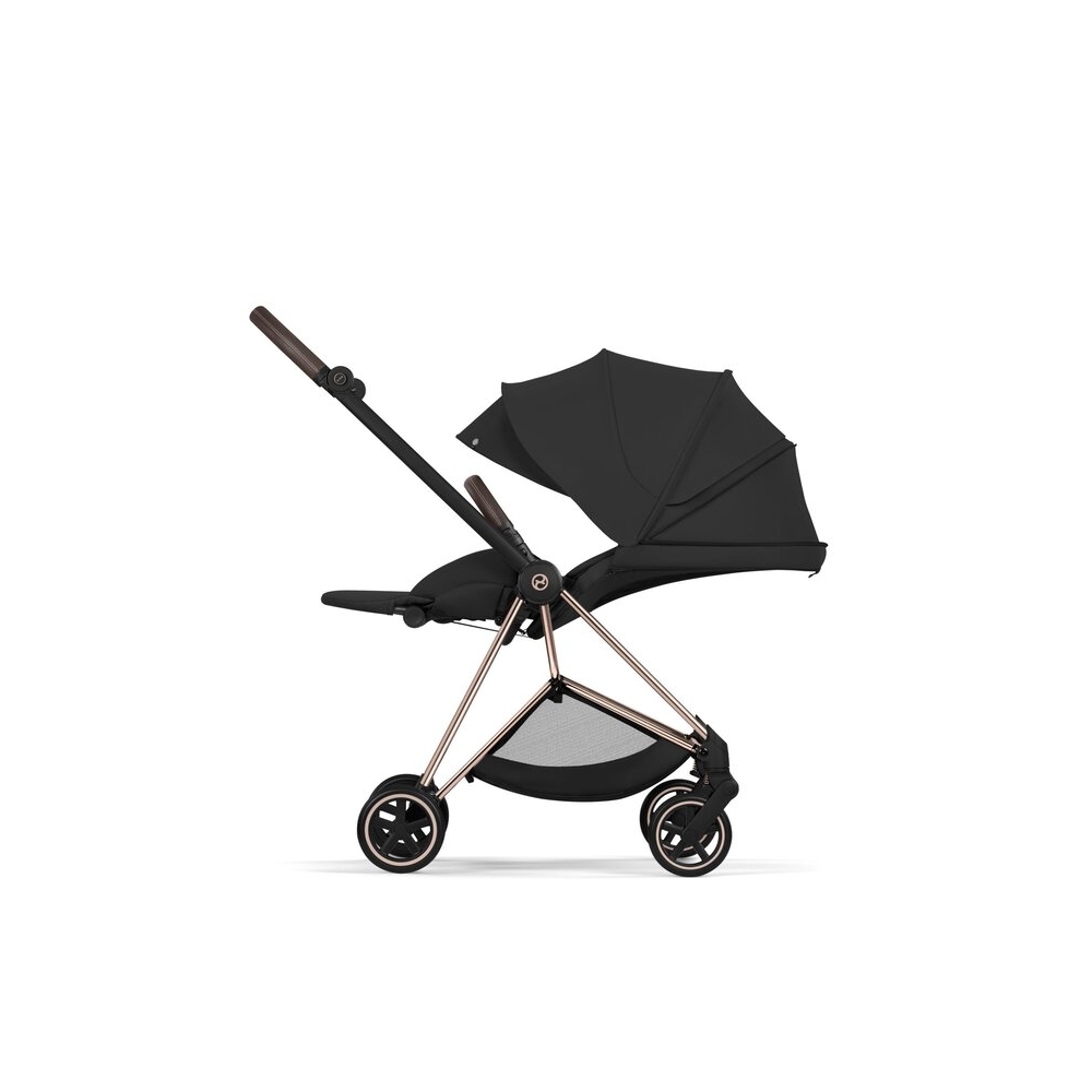 Universalus vežimėlis Cybex MIOS Comfort Rosegold 2in1, Sepia Black-Vaikiški vežimėliai, Universalūs vežimėliai-e-vaikas