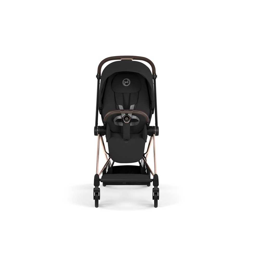 Universalus vežimėlis Cybex MIOS Comfort Rosegold 2in1, Sepia Black-Vaikiški vežimėliai, Universalūs vežimėliai-e-vaikas