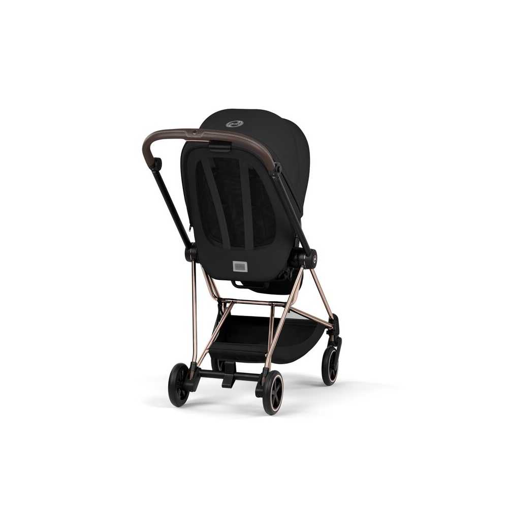Universalus vežimėlis Cybex MIOS Comfort Rosegold 2in1, Sepia Black-Vaikiški vežimėliai, Universalūs vežimėliai-e-vaikas