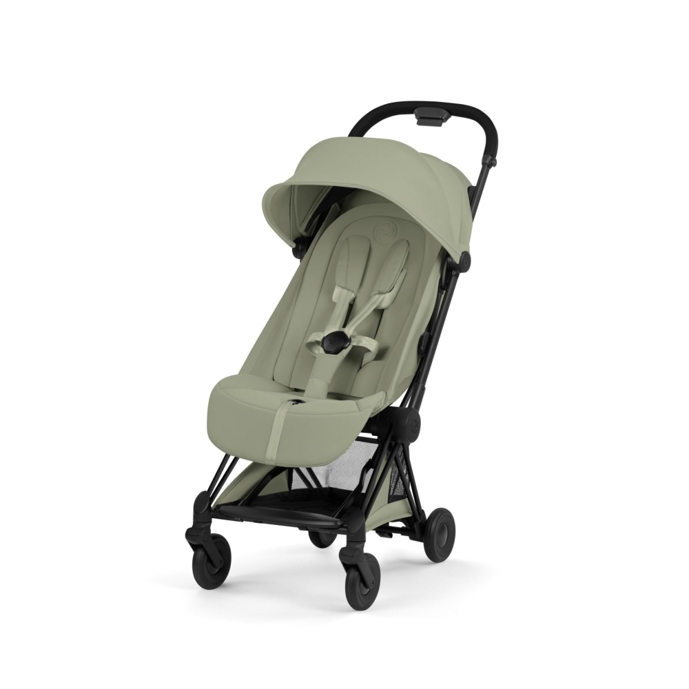 Sportinis vežimėlis Cybex COŸA Style Matt Black, Sage Green-Vaikiški vežimėliai, Sportiniai vežimėliai-e-vaikas