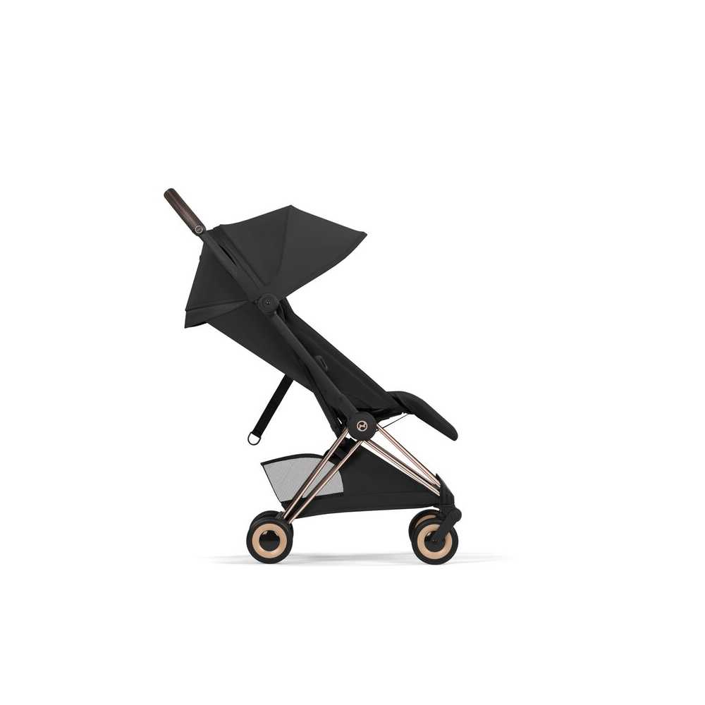 Sportinis vežimėlis Cybex COŸA Style Rosegold, Sepia Black-Vaikiški vežimėliai, Sportiniai vežimėliai-e-vaikas