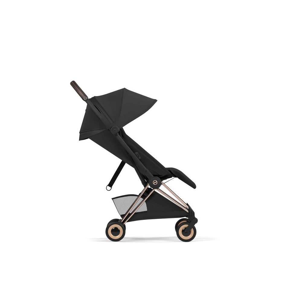 Sportinis vežimėlis Cybex COŸA Style Rosegold, Sepia Black-Vaikiški vežimėliai, Sportiniai vežimėliai-e-vaikas