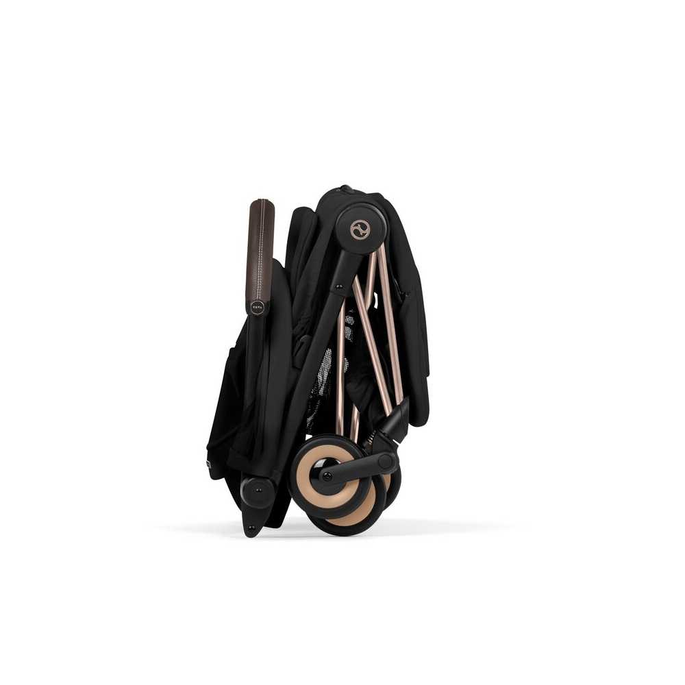 Sportinis vežimėlis Cybex COŸA Style Rosegold, Sepia Black-Vaikiški vežimėliai, Sportiniai vežimėliai-e-vaikas