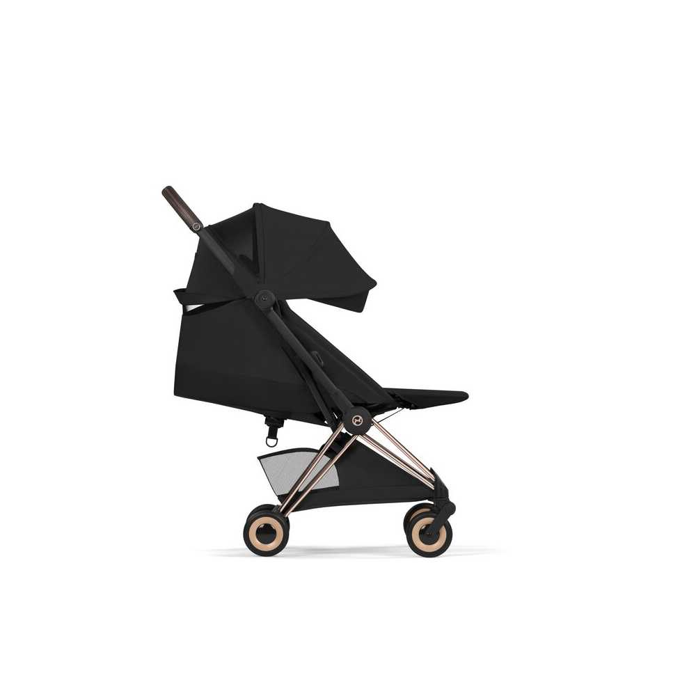 Sportinis vežimėlis Cybex COŸA Style Rosegold, Sepia Black-Vaikiški vežimėliai, Sportiniai vežimėliai-e-vaikas