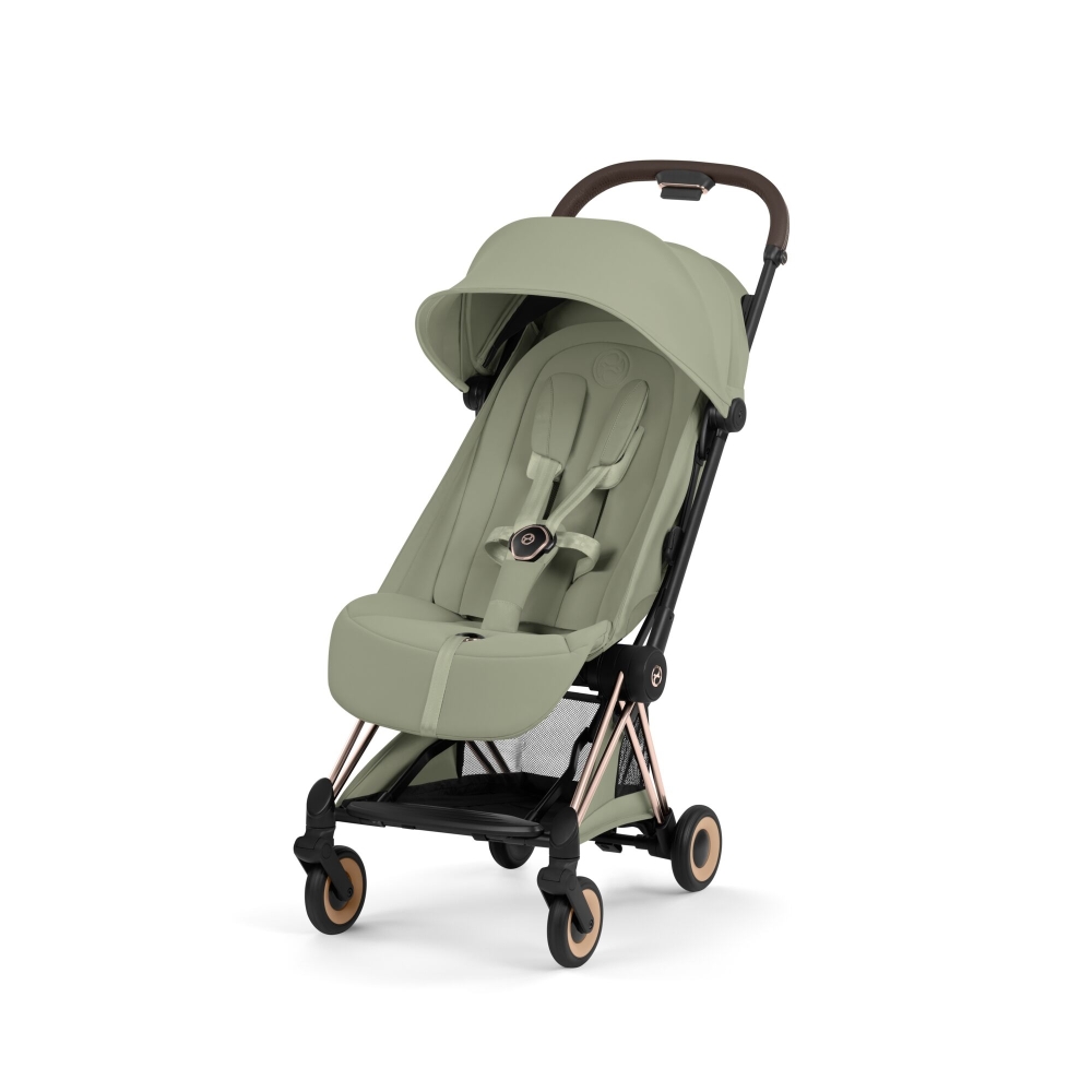 Sportinis vežimėlis Cybex COŸA Style Rosegold, Sage Green-Vaikiški vežimėliai, Sportiniai vežimėliai-e-vaikas