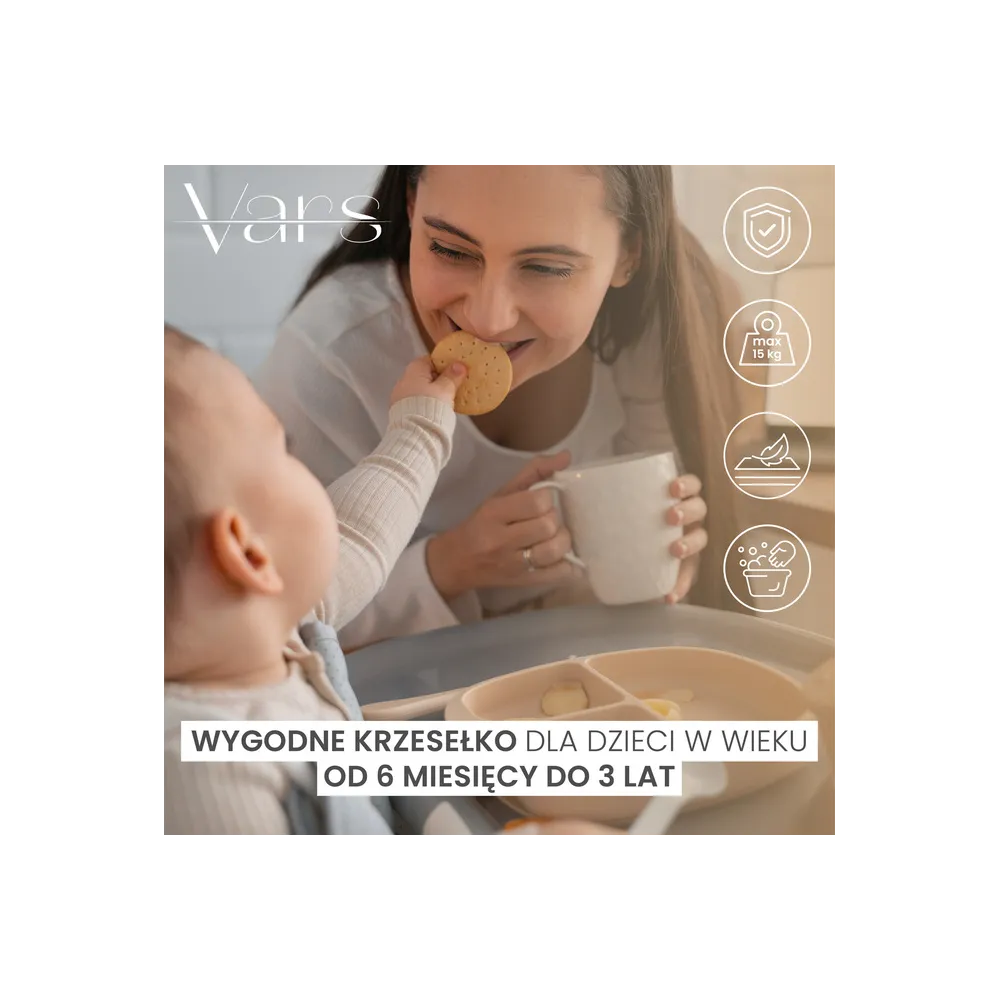 Maitinimo kėdutė Caretero VARS, rožinė-Maitinimui, Maitinimo kėdutės ir jų priedai, Maitinimo kėdutės-e-vaikas