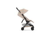 Universalus vežimėlis Cybex COŸA Comfort Matt Black, Cozy Beige-Vaikiški vežimėliai, Universalūs vežimėliai-e-vaikas