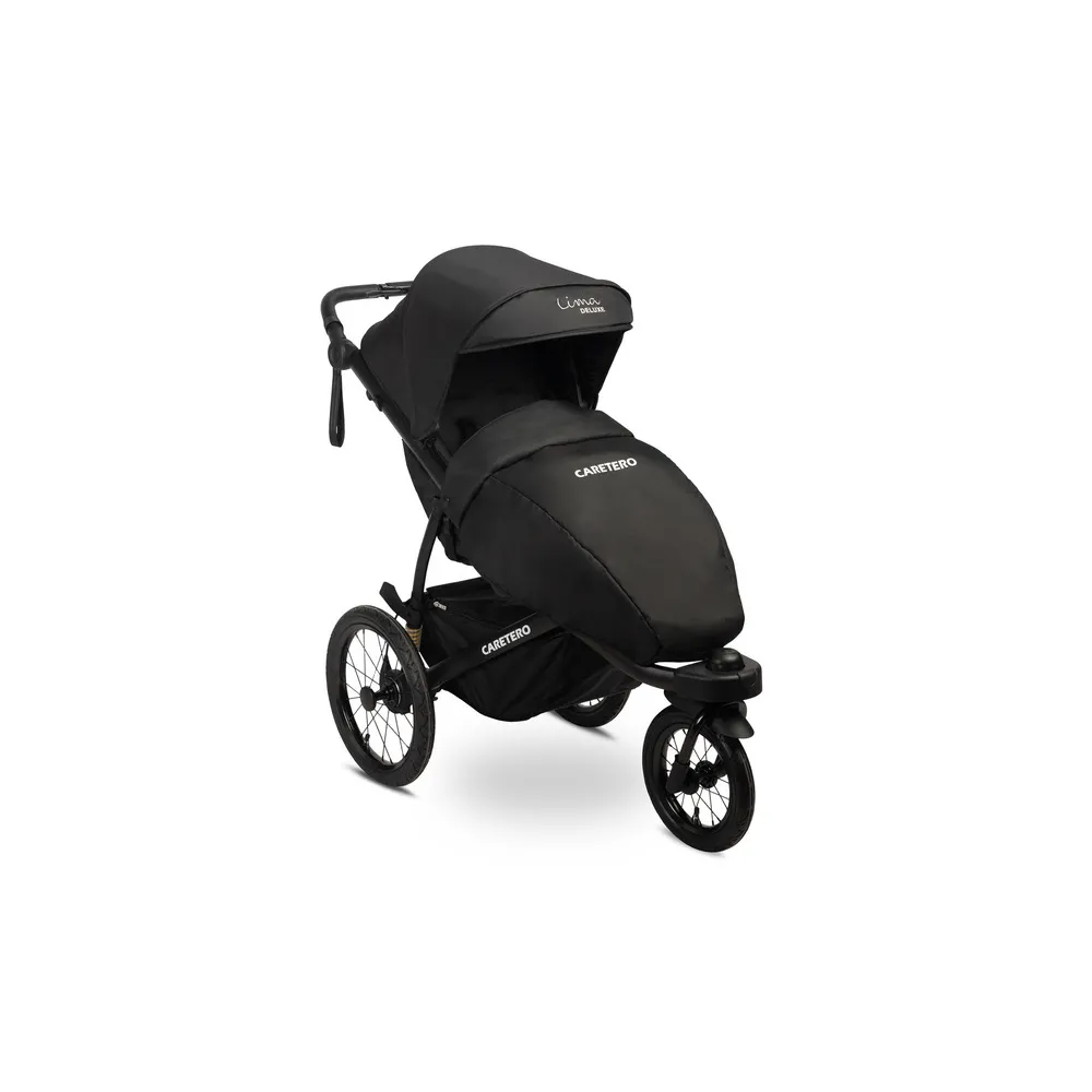 Sportinis vežimėlis Caretero Lima Deluxe, Black-Vaikiški vežimėliai, Sportiniai vežimėliai, Vežimėliai bėgimui-e-vaikas