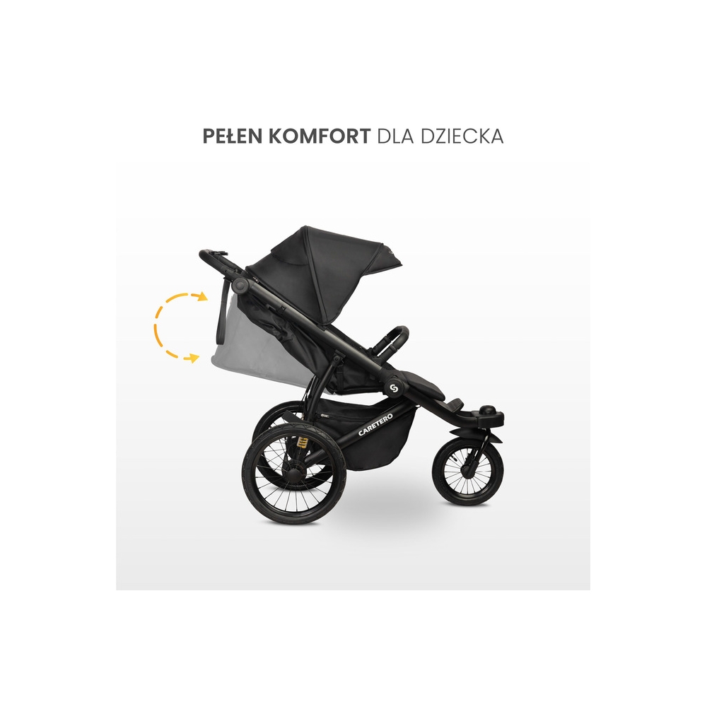 WÓZEK SPACEROWY LIMA DELUXE BLACK