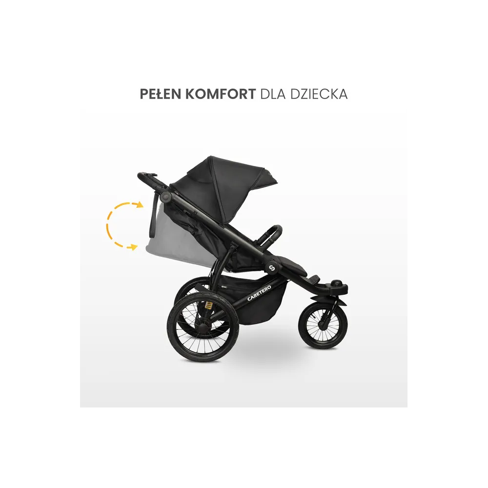 WÓZEK SPACEROWY LIMA DELUXE BLACK