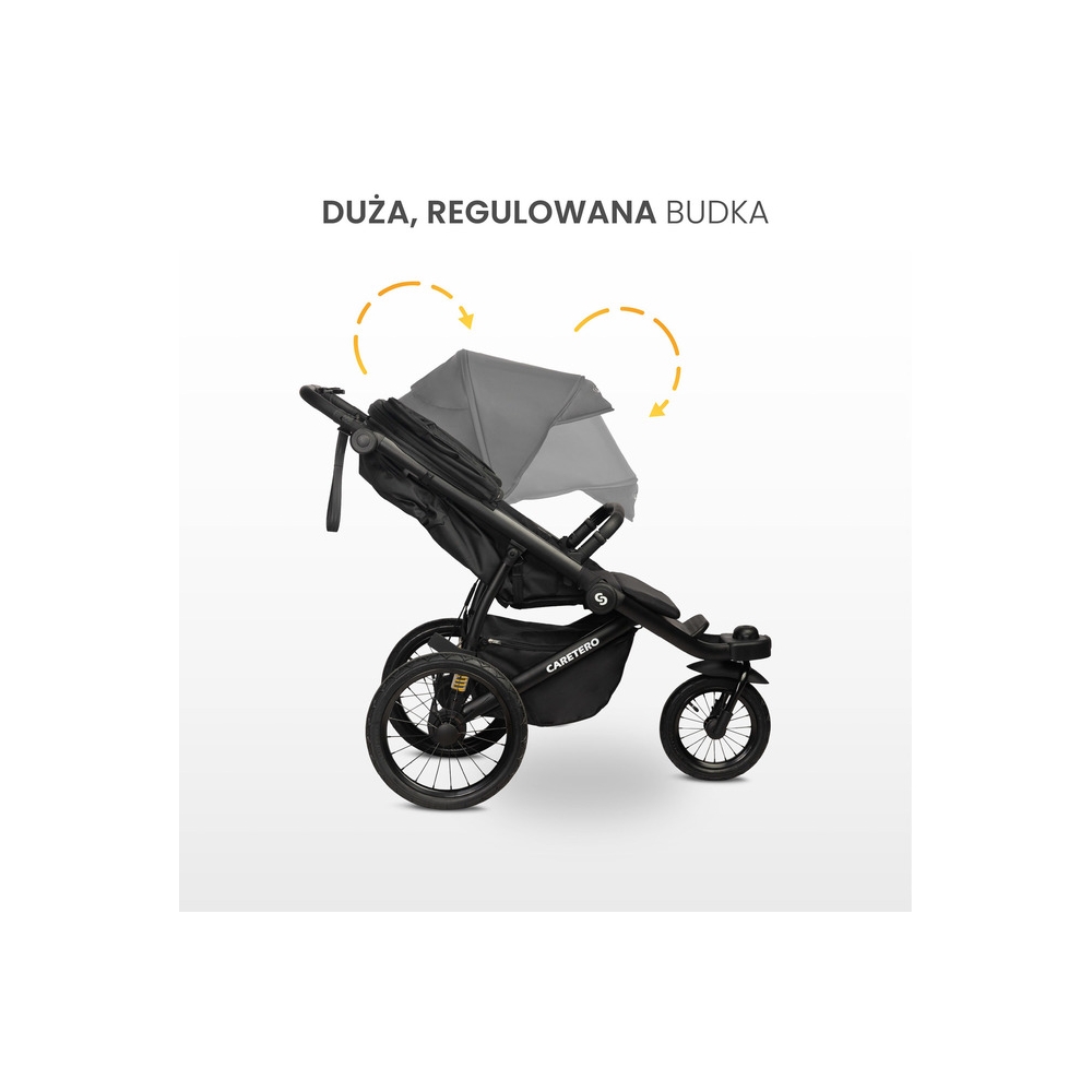 WÓZEK SPACEROWY LIMA DELUXE BLACK