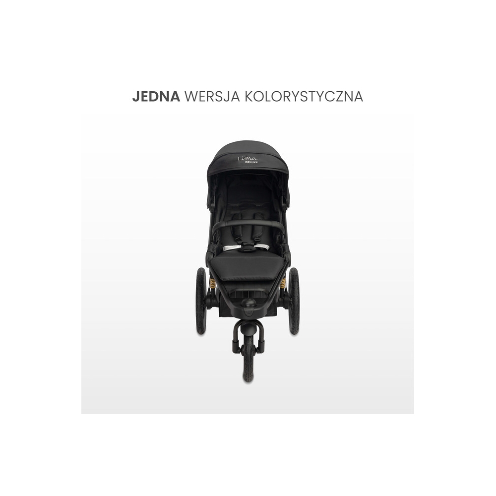 WÓZEK SPACEROWY LIMA DELUXE BLACK
