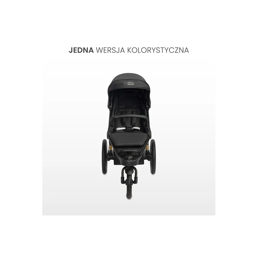 WÓZEK SPACEROWY LIMA DELUXE BLACK