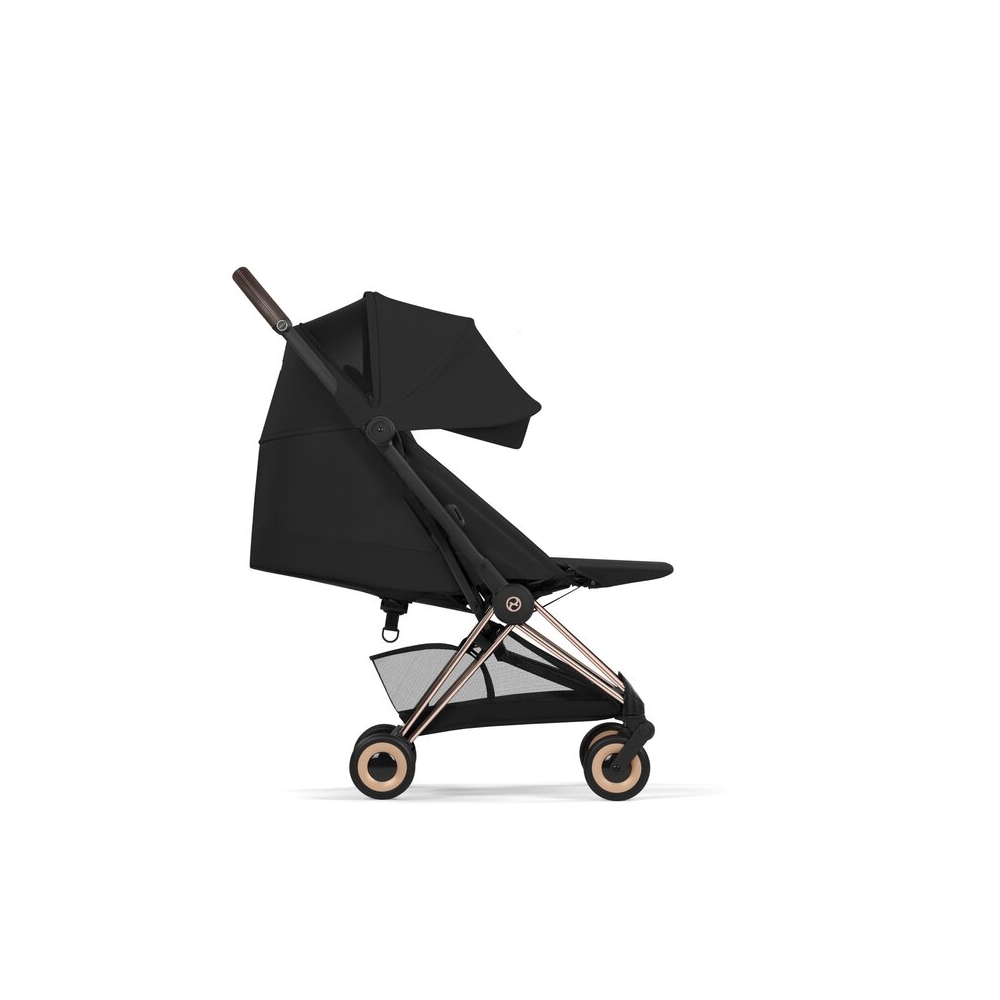 Universalus vežimėlis Cybex COŸA Comfort Rosegold, Sepia Black-Vaikiški vežimėliai, Universalūs vežimėliai-e-vaikas