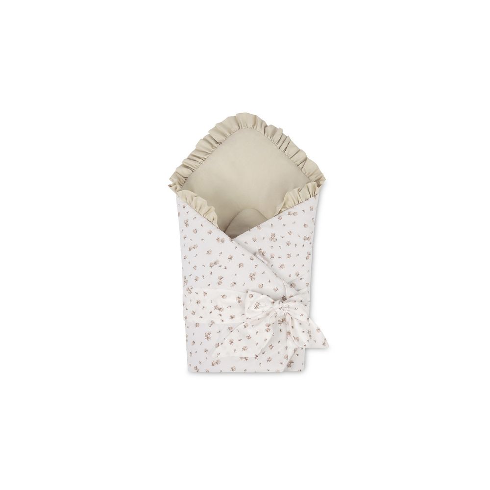 ROŻEK BAWEŁNA ROSE BEIGE 75X75