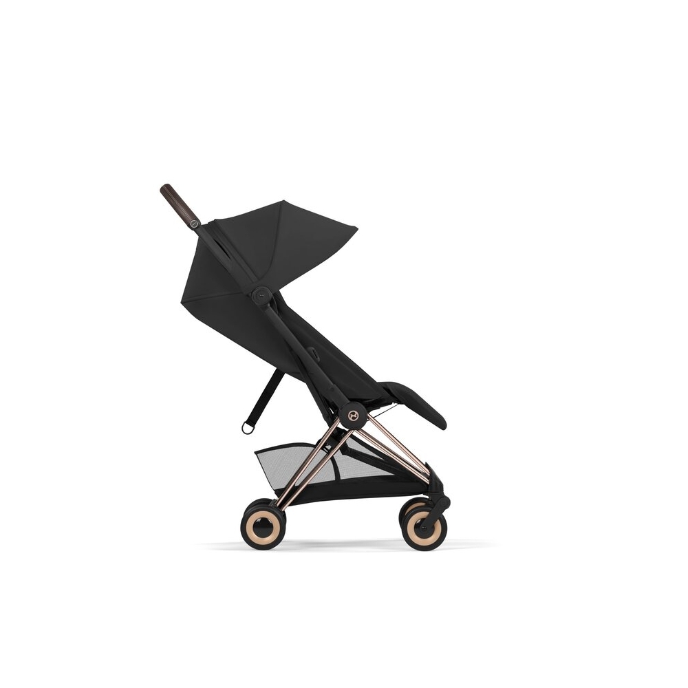 Universalus vežimėlis Cybex COŸA Comfort Rosegold, Sepia Black-Vaikiški vežimėliai, Universalūs vežimėliai-e-vaikas