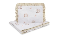 KOMPLET DO ŁÓŻECZKA BAWEŁNA UNICORN BEIGE 75X95 25X35