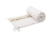 KŪDIKIO LOVELĖS APSAUGA IŠ MEDVILNĖS, ROSE BEIGE-Miegui, Patalynė vaikams ir kūdikiams, Lovytės apsaugos-e-vaikas