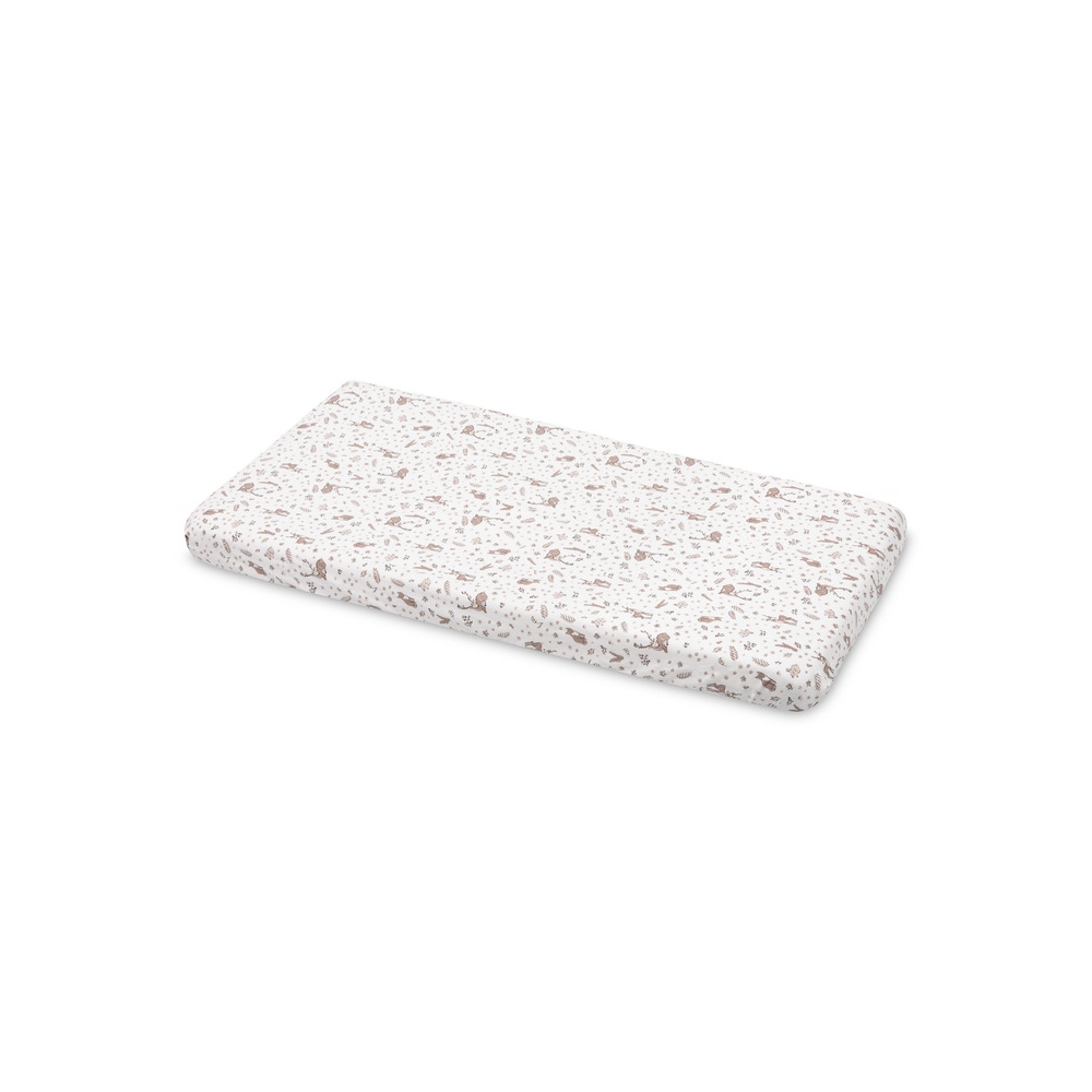 PRZEŚCIERADŁO DRUKOWANE BAWEŁNA FOREST BEIGE 60X120
