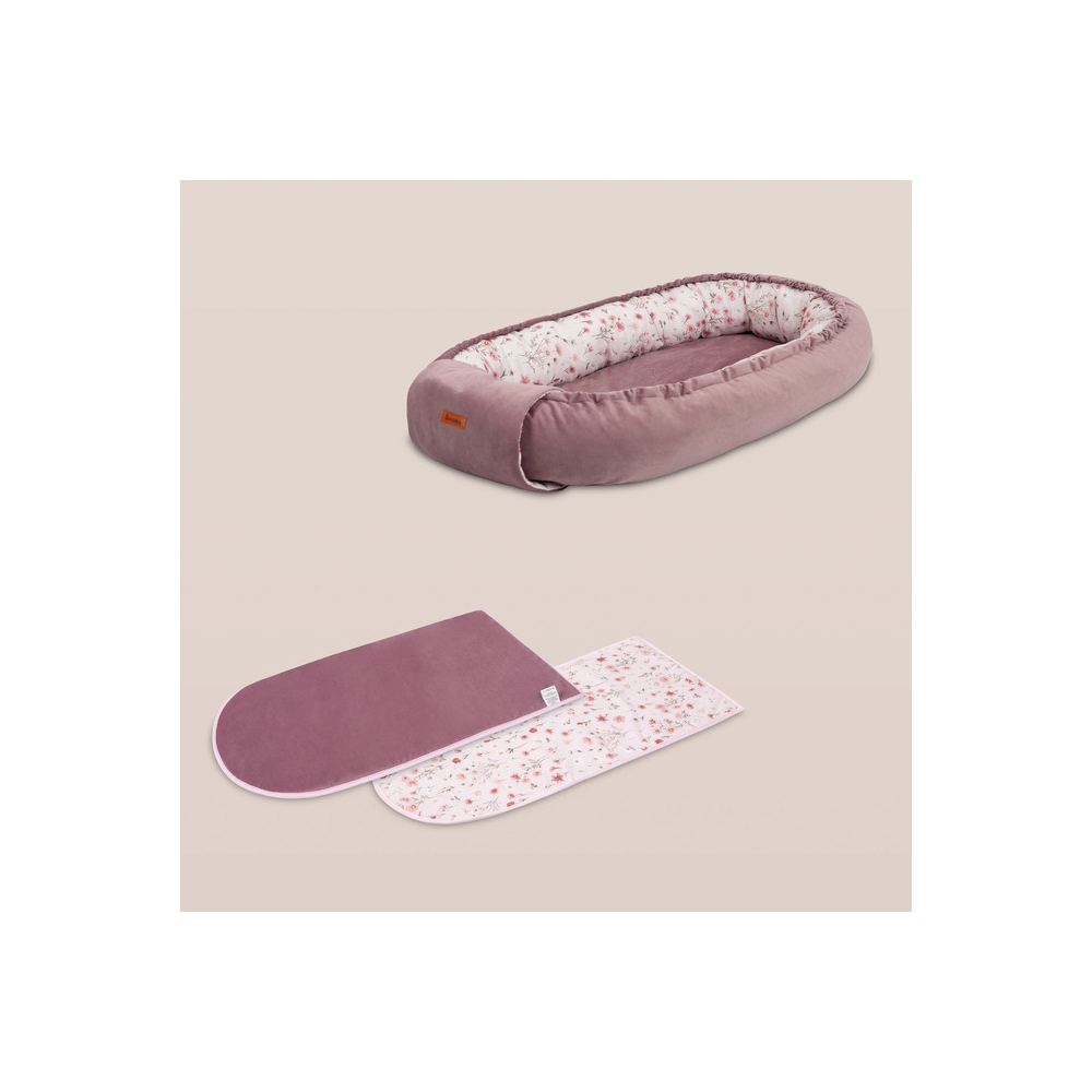 KOKON VELVET BLOOM PINK 80X45-Miegui, Lopšiukai-e-vaikas