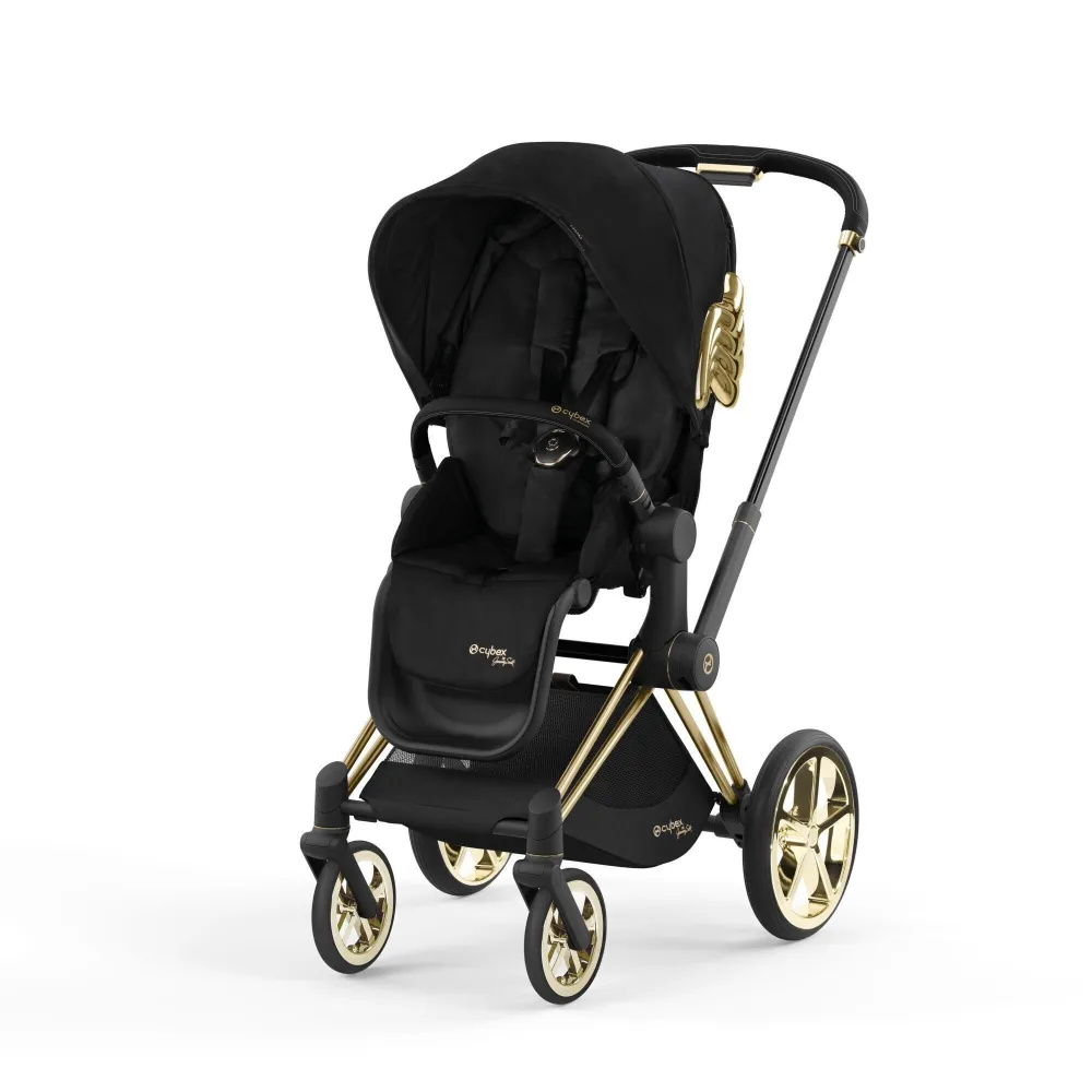 Sportinis vežimėlis Cybex PRIAM Wings, Black-Vaikiški vežimėliai, Sportiniai vežimėliai-e-vaikas