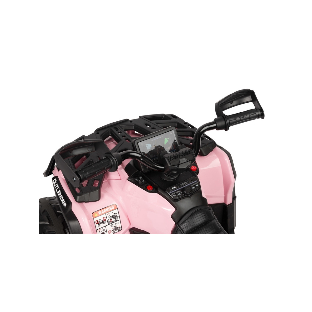 Elektrinis keturratis Toyz Can-Am Outlander, Light Pink-Elektromobiliai vaikams, Keturračiai ir bagiai-e-vaikas