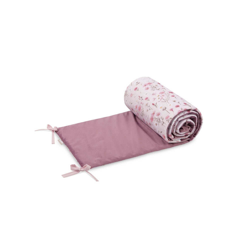 VELVET BLOOM PINK lovelės apsauga-Miegui, Patalynė vaikams ir kūdikiams, Lovytės apsaugos-e-vaikas
