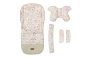 WKŁADKA DO WÓZKA DELUXE VELVET BLOOM BEIGE