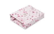 SPAUDINUOTAS MEDVILNINIS LAKŠTAS „BLOOM PINK“ 60X120-Miegui, Patalynė vaikams ir kūdikiams, Paklodės-e-vaikas