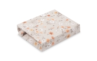 PRZEŚCIERADŁO DRUKOWANE BAWEŁNA BLOOM BEIGE 60X120