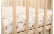 PRZEŚCIERADŁO DRUKOWANE BAWEŁNA BLOOM BEIGE 60X120
