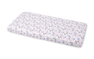 SPAUDINUOTAS MEDVILNINIS LAKŠTAS „TWIGS PINK“ 60X120-Miegui, Patalynė vaikams ir kūdikiams, Paklodės-e-vaikas