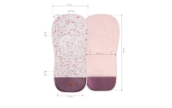 WKŁADKA DO WÓZKA 3D BLOOM PINK