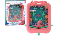 Gra Zręcznościowa Mini Pinball Gra z Kulką Różowa