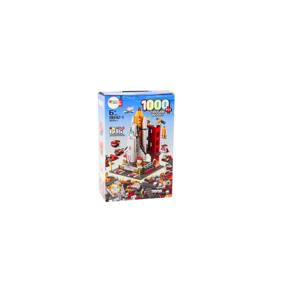 Konstruktorius Kosminė raketa 6-in-1 Kosmosas ir transporto priemonės, 1000 dalių-Žaislai, Konstruktoriai, Lego, statybiniai blo