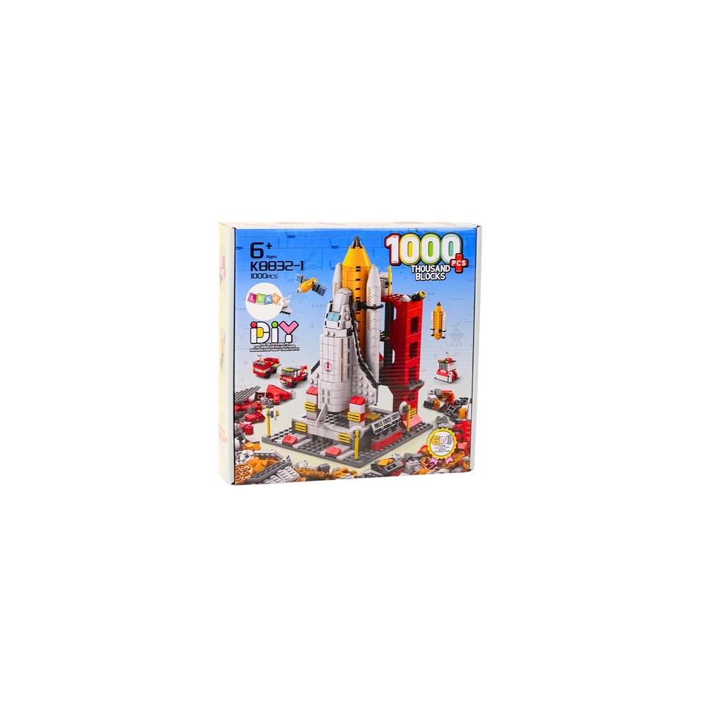 Konstruktorius Kosminė raketa 6-in-1 Kosmosas ir transporto priemonės, 1000 detalių-Žaislai, Konstruktoriai, Lego, statybiniai b