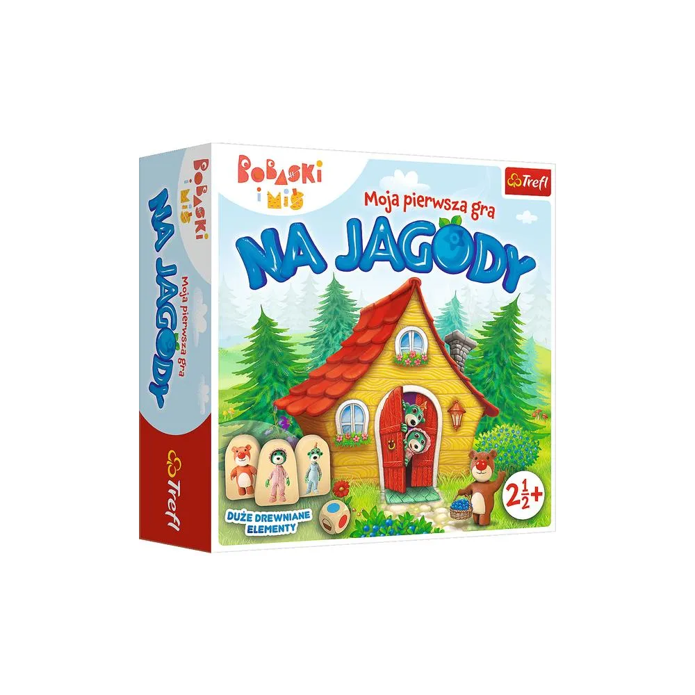 Moja pierwsza gra Na Jagody Bobaski i Miś Trefl 02063