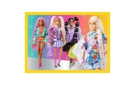 Puzzle - 4w1 (35, 48, 54, 70) - Wesoły świat Barbie - Trefl 34626