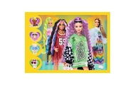 Puzzle - 4w1 (35, 48, 54, 70) - Wesoły świat Barbie - Trefl 34626