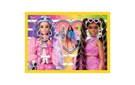 Puzzle - 4w1 (35, 48, 54, 70) - Wesoły świat Barbie - Trefl 34626