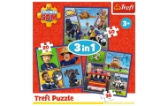 Puzzle - 3w1 ( 20, 36, 50) - Dzień Strażaka Sama - Trefl 34868