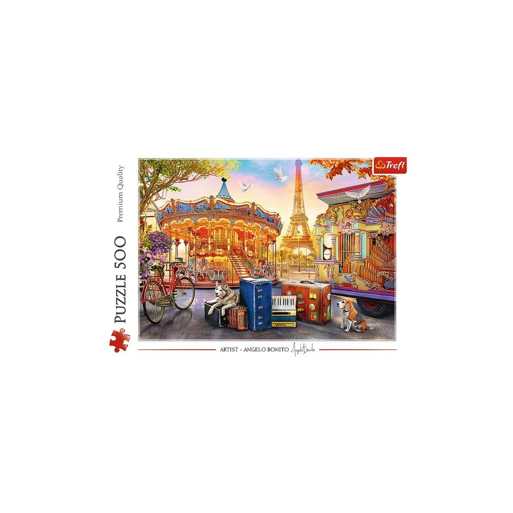 Puzzle - 500 - Wakacje w Paryżu - Trefl 37426
