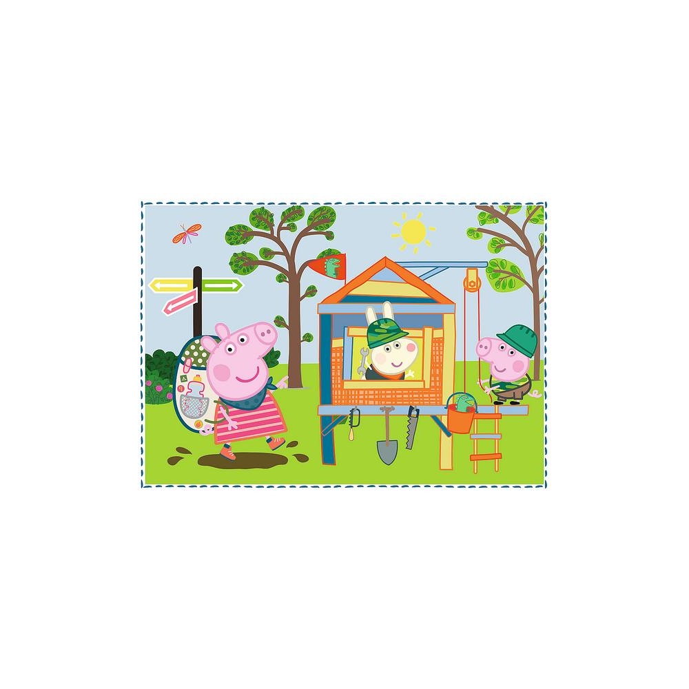 Dėlionė – 4-in-1 (12, 15, 20, 24) – Atostogų prisiminimai – Peppa Pig – Trefl 34359-Žaislai, Dėlionės, Dėlionės iki 500 detalių-