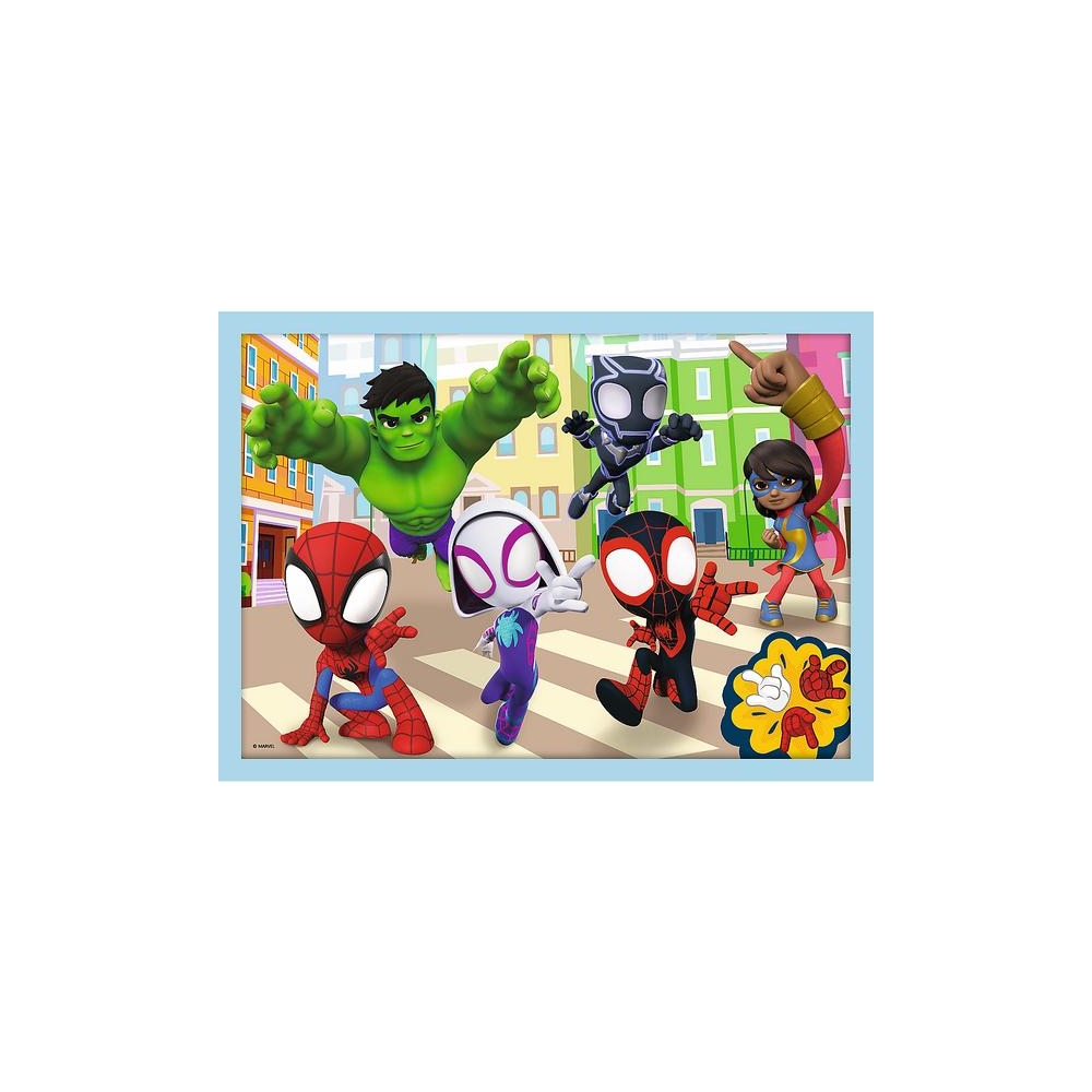 Puzzle - 4w1 (12, 15, 20, 24) - Ekipa Spiday"a - Trefl 34611