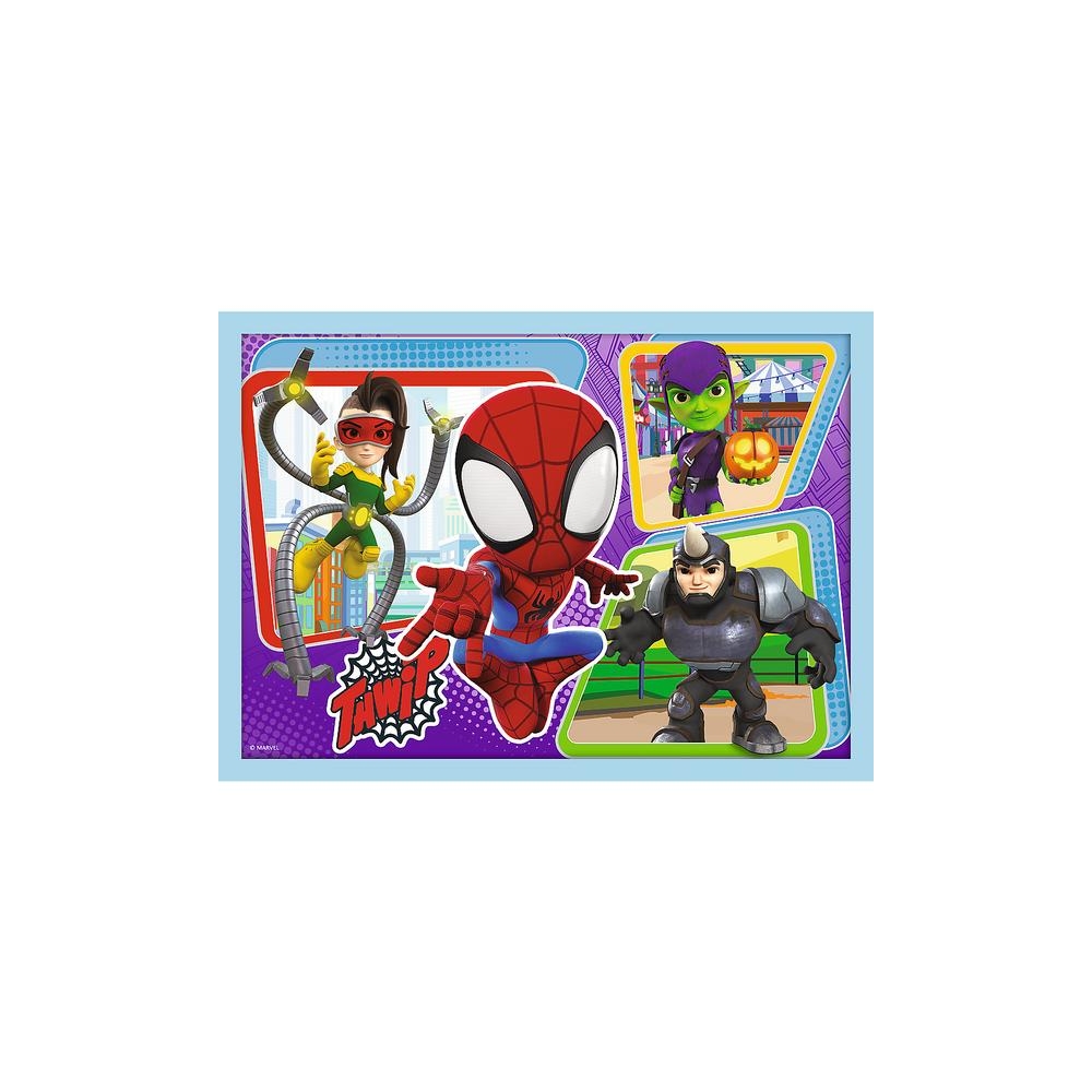 Puzzle - 4w1 (12, 15, 20, 24) - Ekipa Spiday"a - Trefl 34611