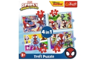 Puzzle - 4w1 (12, 15, 20, 24) - Ekipa Spiday"a - Trefl 34611