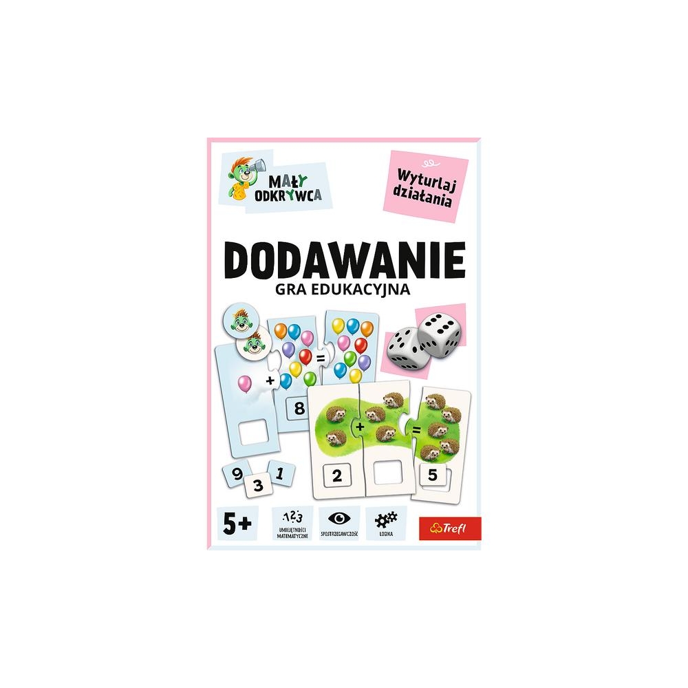 Gra dla dzieci Dodawanie Mały odkrywca Trefl 02805