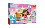 Puzzle - 24 Maxi - Koci Świat Gabby - Koci Domek Gabi - Trefl 14381
