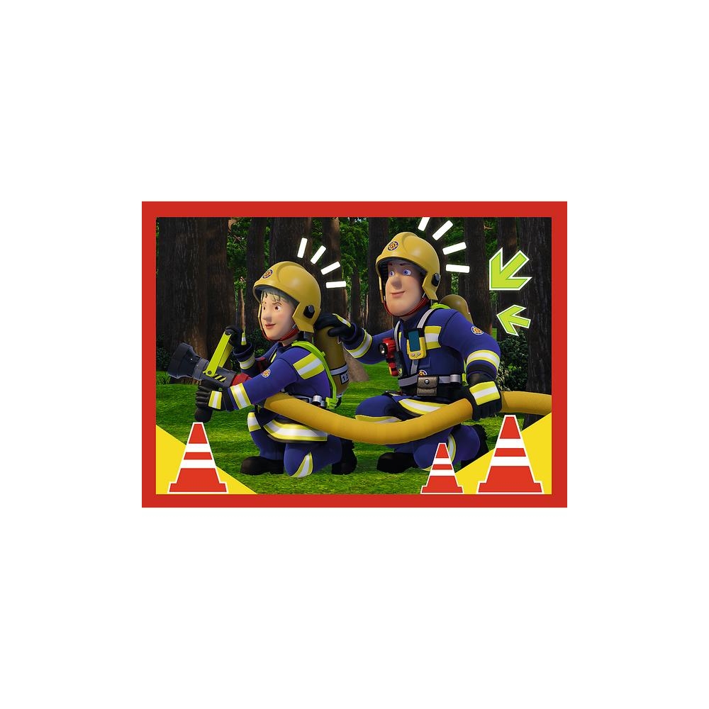 Puzzle - 4w1 (12, 15, 20, 24) - Przygody strażaka Sama - Strażak Sam - Trefl 34632